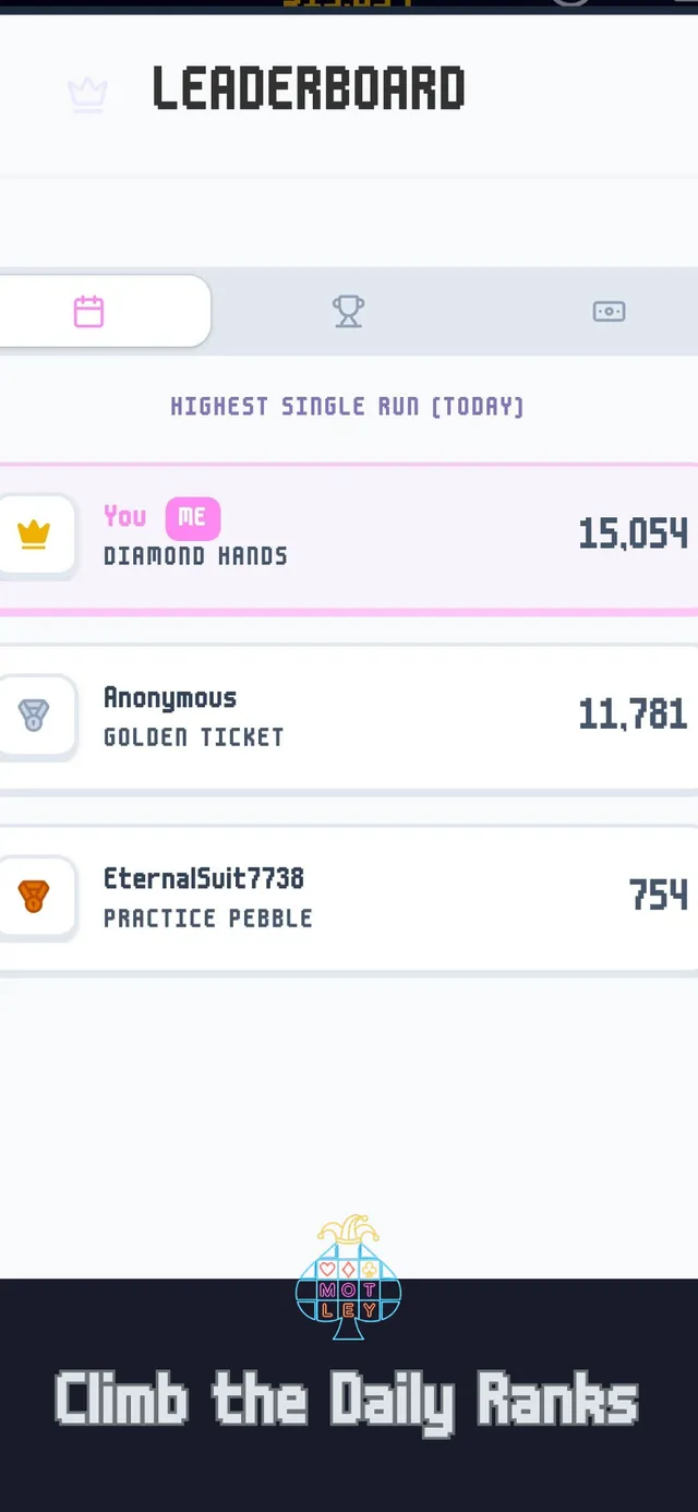 Daily leaderboard and competitive scoring